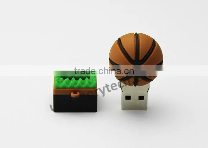Novelty 3D Basketball Model USB 2.0 Memory Stick Flash Pen Drive
