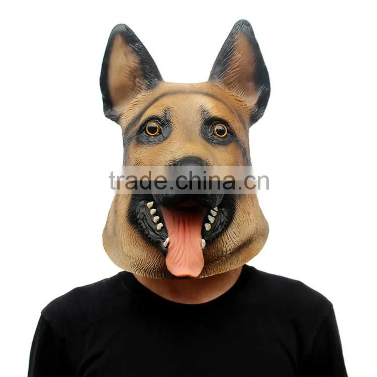 2016 Hot selling cheap diy white party wolf dog head mask