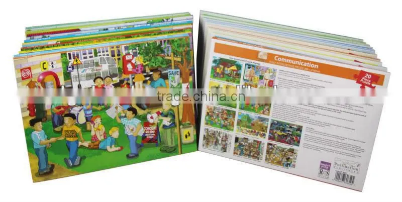 Daily necessities wooden puzzle paper sleeve packaging