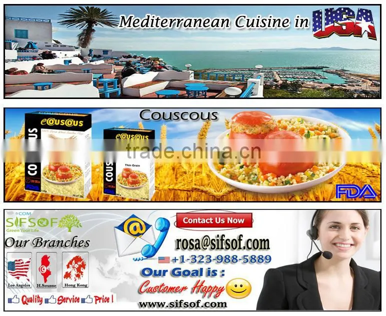 Couscous Medium Grain. 100% Durum Wheat semolina flour. High quality Couscous. Bag 1Kg. Healthy Mediterranean Couscous