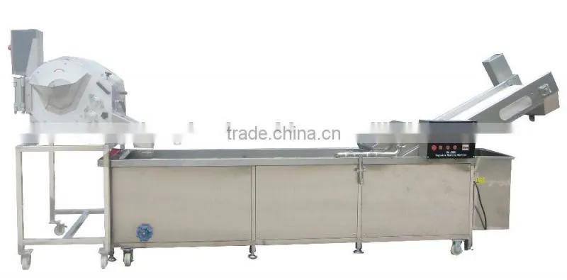 High Efficiency Potato Carrot Dicing and Washing Processing Line