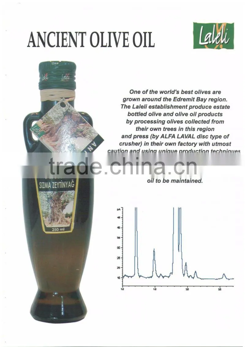 ANCIENT HIGH QUALITY OLIVE OIL FROM OVER 100 YEARS OLD TREES by LALELI ( PRODUCED IN TURKEY) (0.75 ml Glass Bottle )certified or