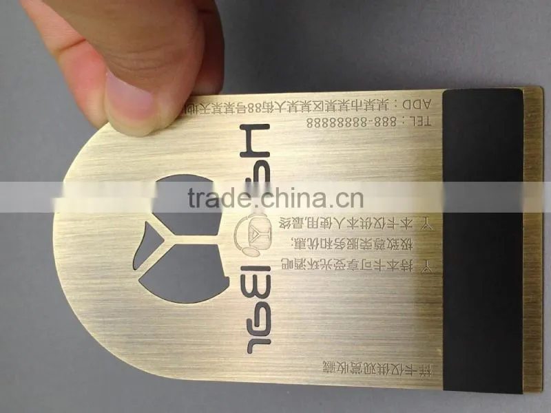 Best price Copper color classic metal magnetic cad for business