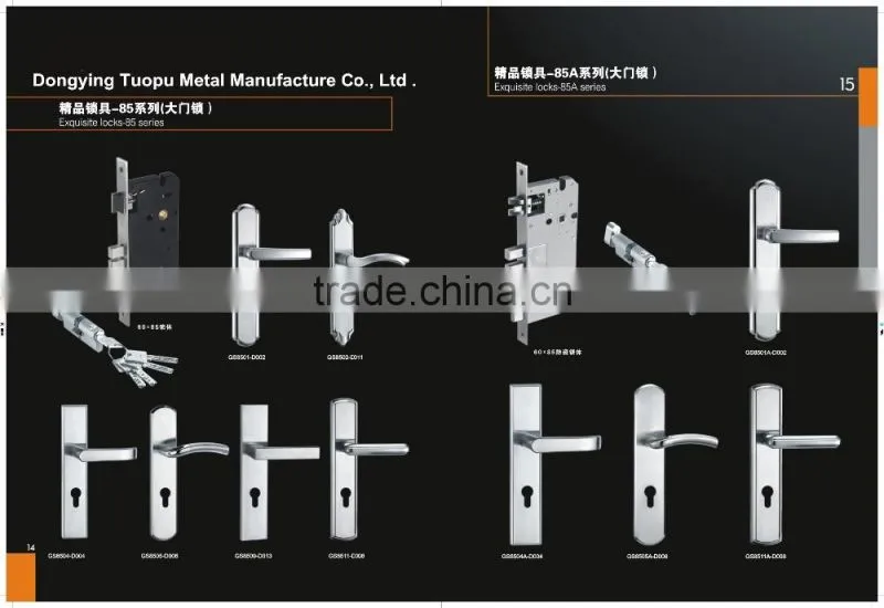 Good quality made in china stainless steel lock door handle manufacturer