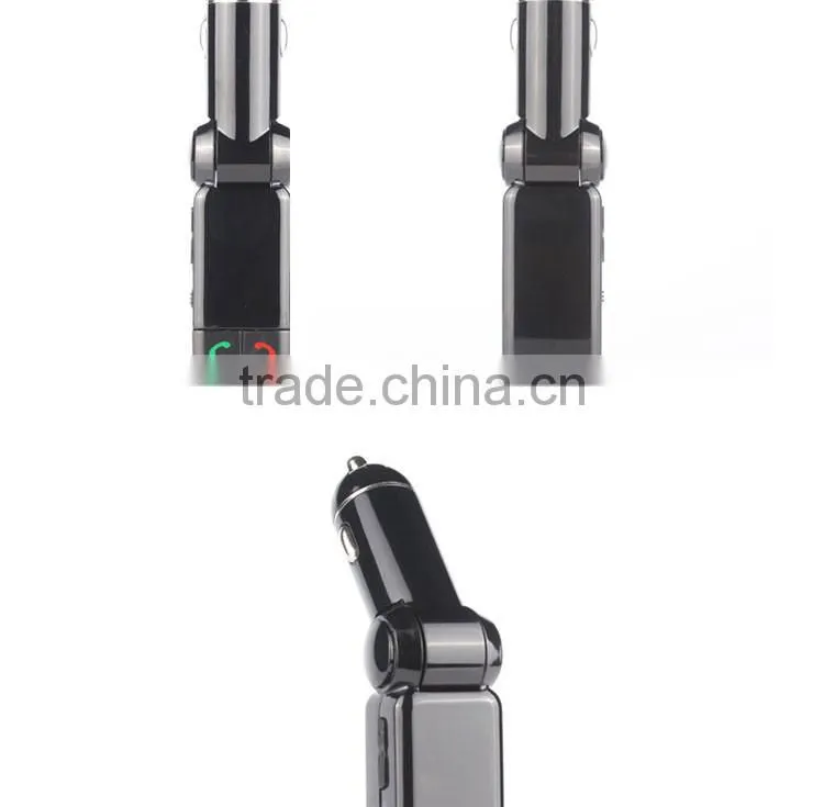 fm Radio Stereo Adapter bluetooth car charger with Handsfree Calling and USB Charging Port Up to 2.1A