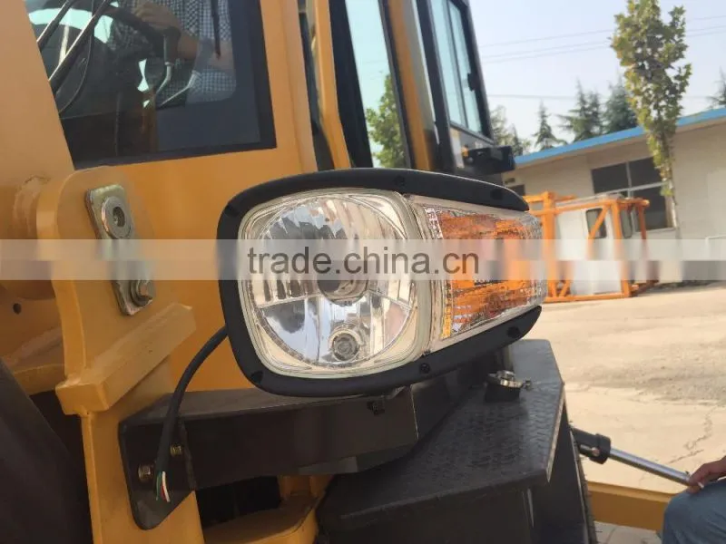 ISO certificate backhoe type loader of 1600kg, small towble backhoe hot sale