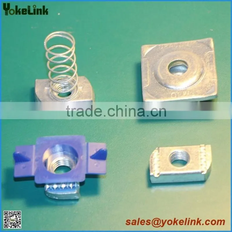 Short spring carbon steel channel nut