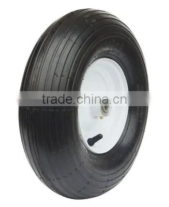 wheel barrow wheel 4.00-8 with metal rim