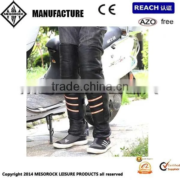 leather motorcycle leg warmer knee Protectors Off-Road electric bicycle