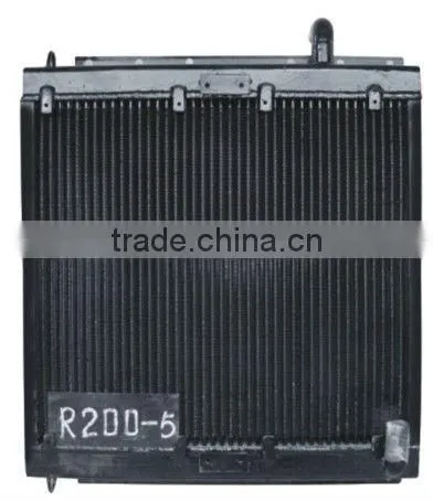 heavy equipment excavation oil cooler radiator