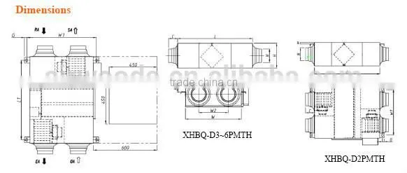 Spanish F9 filter ventilation summer air recuperator