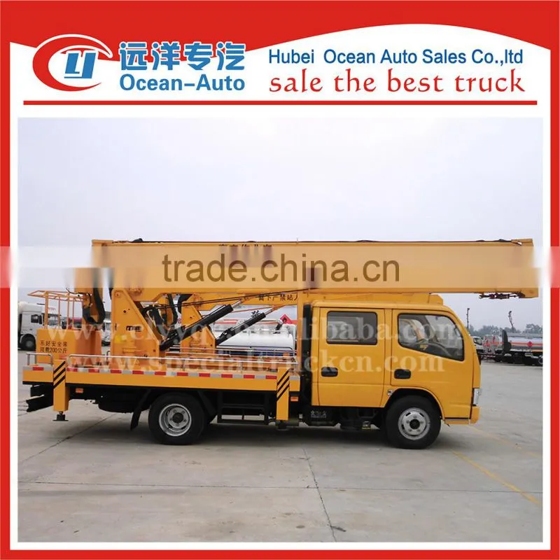 DFAC double cab 14-16m high overhead working truck for sale