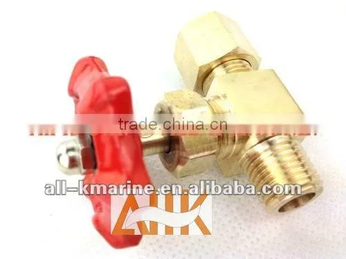 Brass Needle Straight Valves with Ring Joint Nut and Male Thread