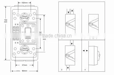 HEIGTH HOT SALE weather protected isolating switch/