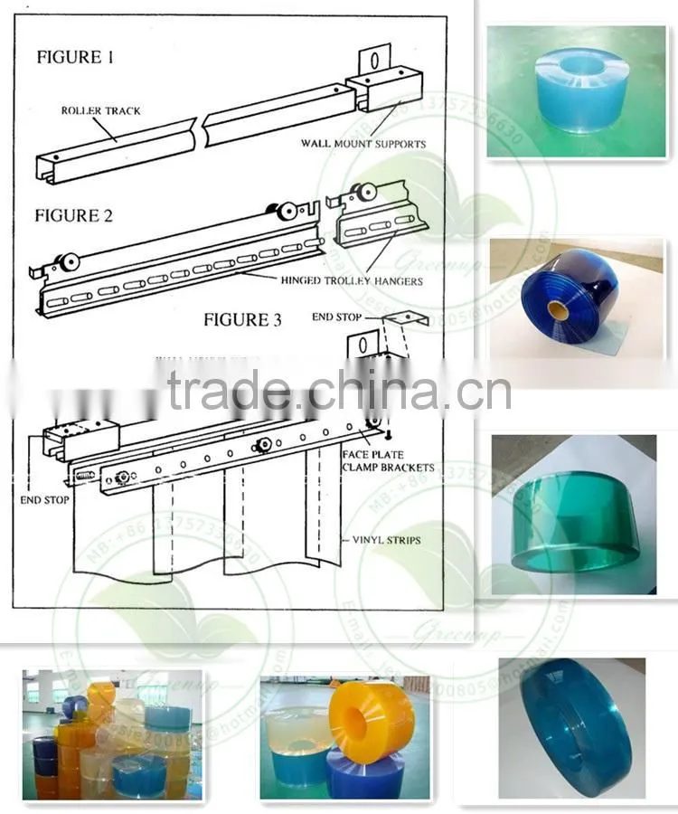 Flexible Energy Save Clear Soft PVC Curtain Strips Door