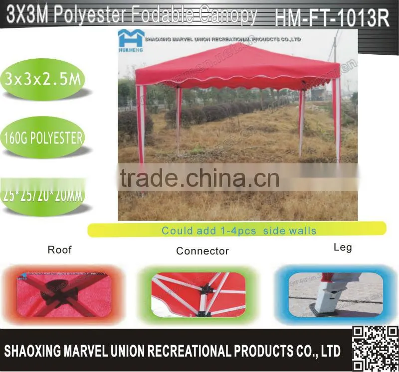 Portable foldable canopy 3x3m