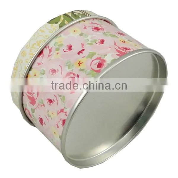 2014new style round metal gift tin box