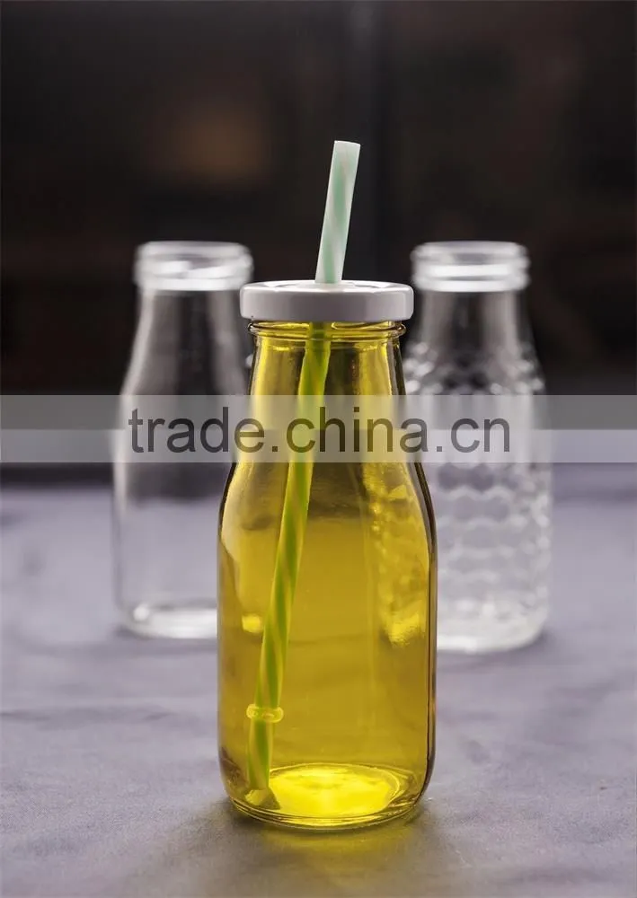 scale clear glass milk bottle spray color translucent glass milk bottle