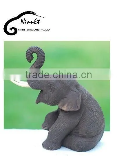 Wood Carved Elephant from Thailand