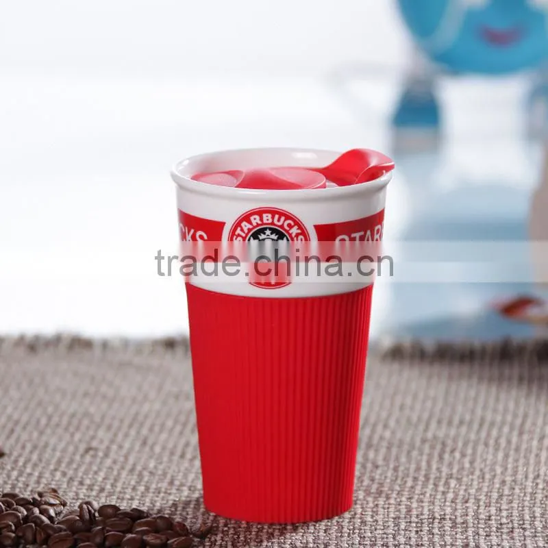 Mug Cup ,white ceramic coffee travel mug