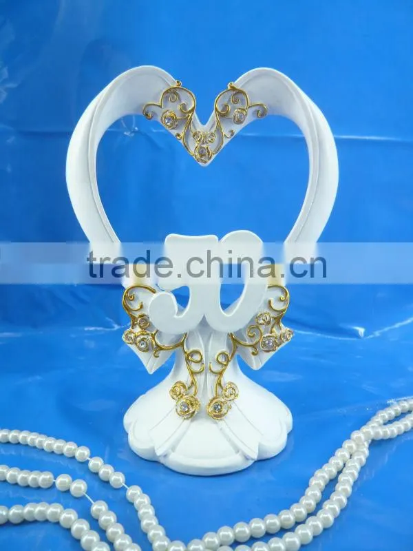 heart shape with cross wedding cake server set cake topper wedding items