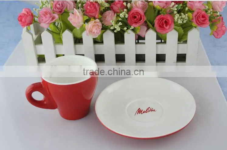Porcelain espresso coffee cup set