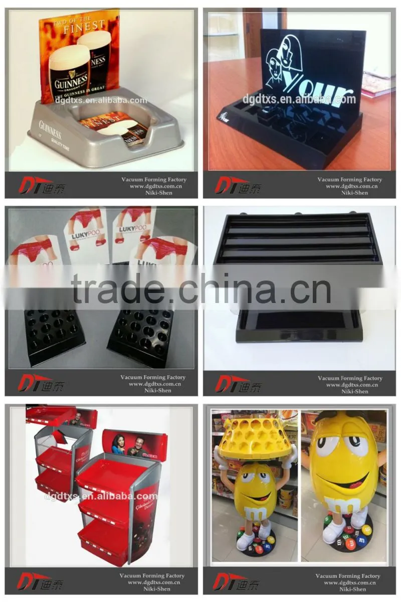 Popular plastic tire display stand by thermoforming