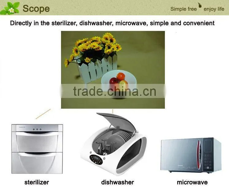 Homeware Kitchen ware products white ceramic round shaped fruit bowl