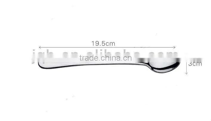 2014 new style Stainless table fork and spoon with plastic handle and low price