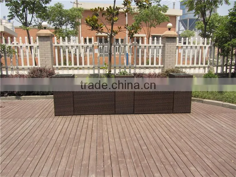 Outdoor 5 Pics Rattan Flowerpot Sets Garden Supplies
