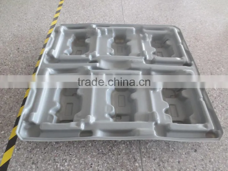 Environmental protection plastic tray for transport plastic pallets