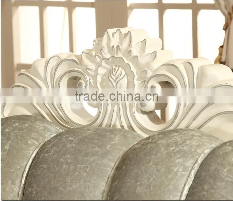 M007 French Upholstery fabric Wooden Sofa Set Furniture Chesterfield Sofa