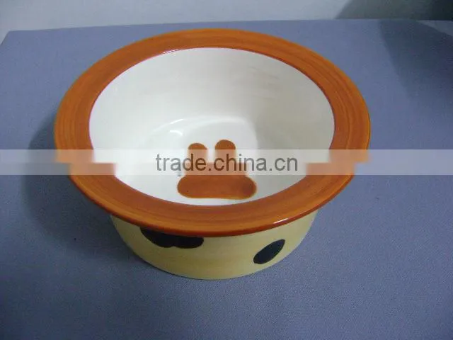 ceramic dog bowl