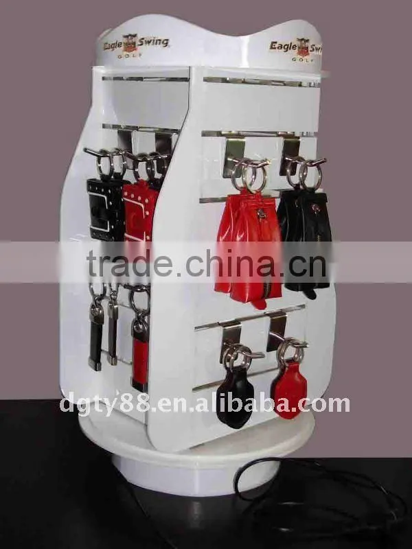 triangle sides custom vac-formed blister plastic magazine rotating display rack