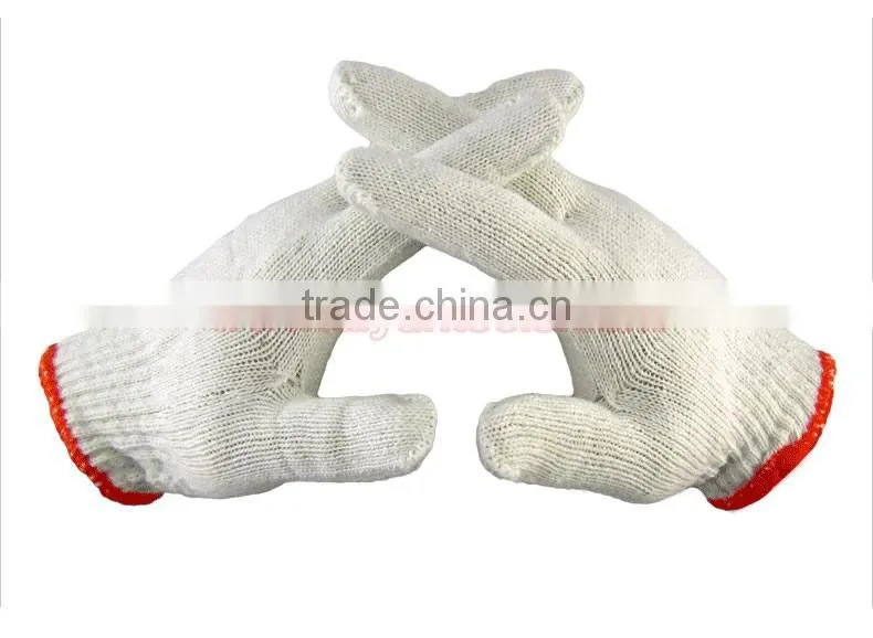 Cotton safety gloves working gloves safety gloves work gloves knitted gloves, industrial gloves, garden gloves