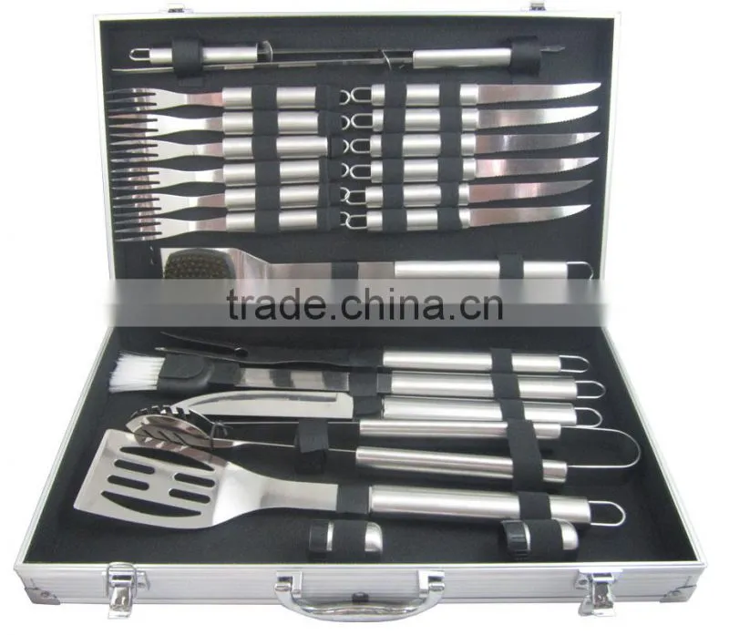24pcs BBQ tools set in aluminum case