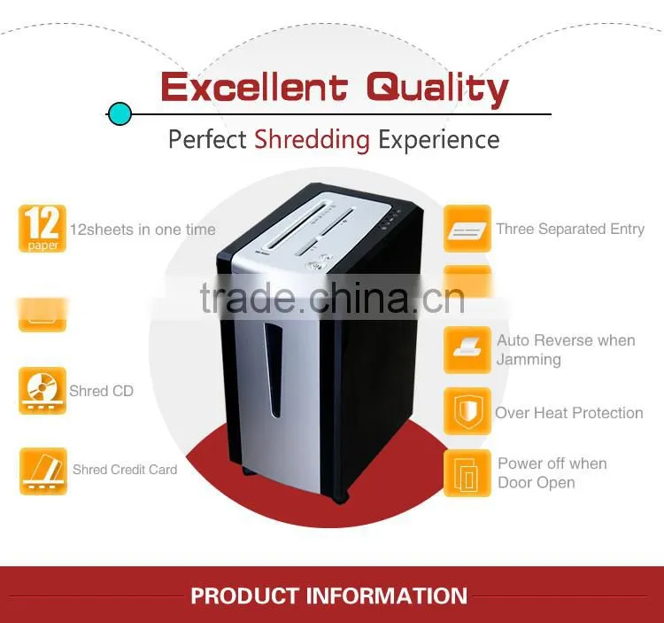JP-880C Small office paper shredder CD and credit card shredder