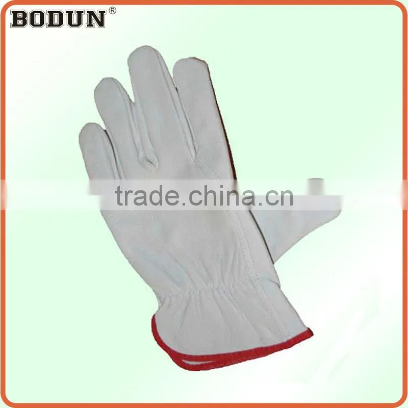 A2018 high quality white cowhide leather glove