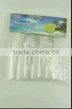 4pcs plastic 75ml PET bottle/cosmetic bottle for travl kit