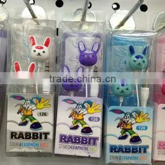 cartoon earphones Headphones 3.5MM BASS MP4 MP3 10earphone