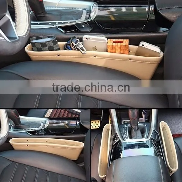 Premium PU Leather Seat Catch Car Seat Slit Pocket Organizer
