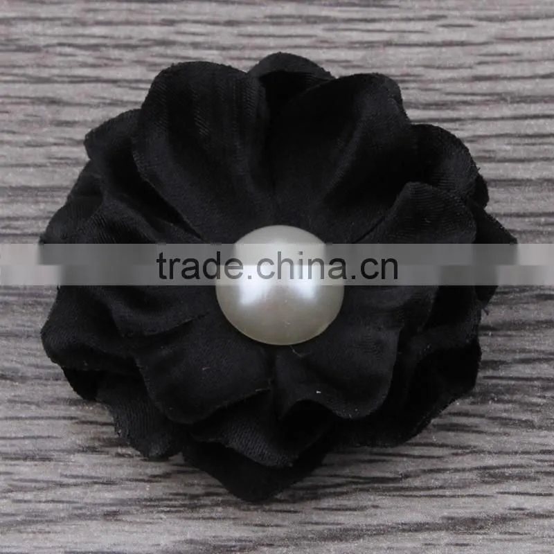 small fabric flower clip for kids hair accessories