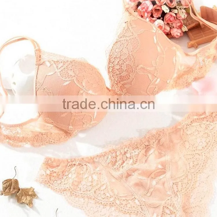 Spot wholesale sexy fancy lace bra and panty set
