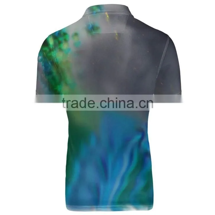 Custom Casual blank funny golf polo dri fit shirt Sport Tops 3D Animal Lion Pattern for men