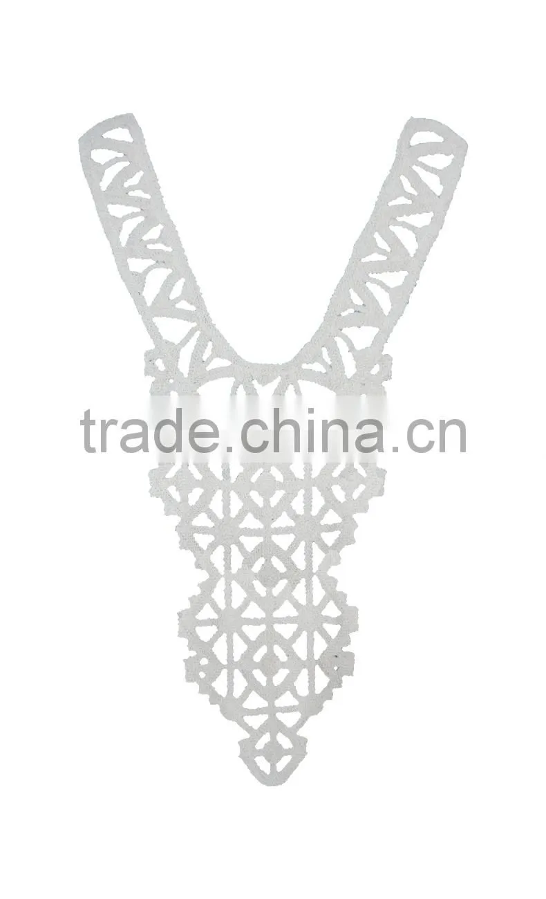neck crochet cotton collar design for garment