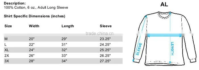 shirt factory mens long sleeve tshirt custom printing wholesale