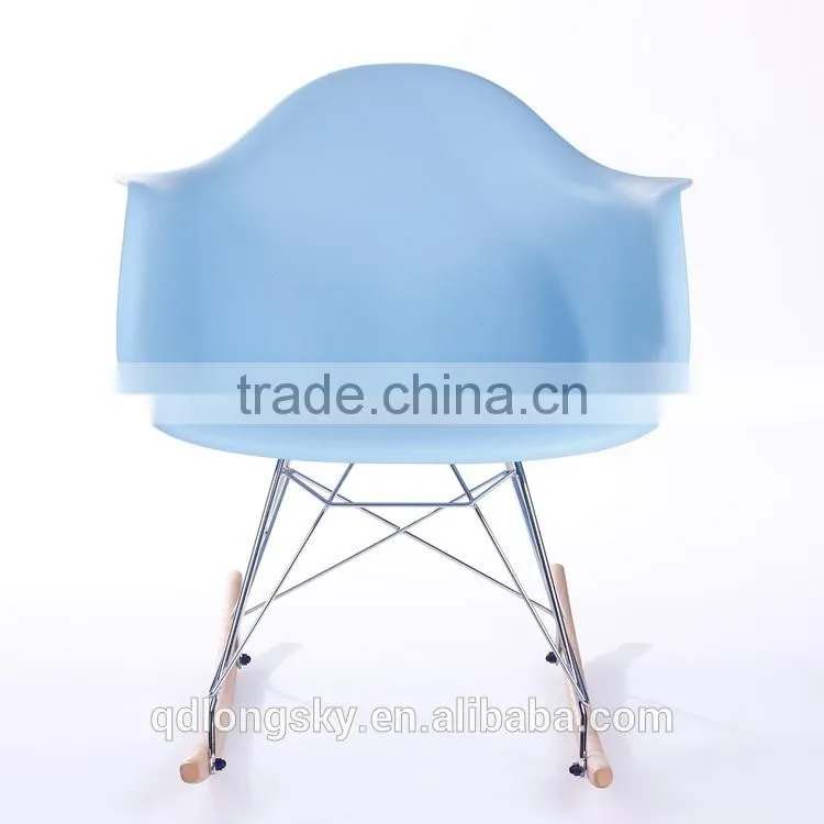 LS-4012B Plastic armrest PP classic rocking chair Home furniture chair modern bentwood rocking chair