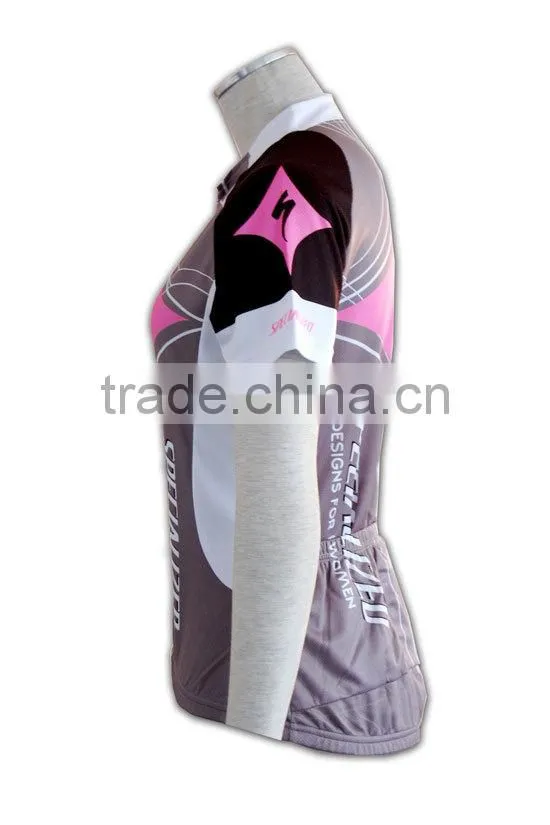 2015 Newest design women hot sales cool road bike team jerseys