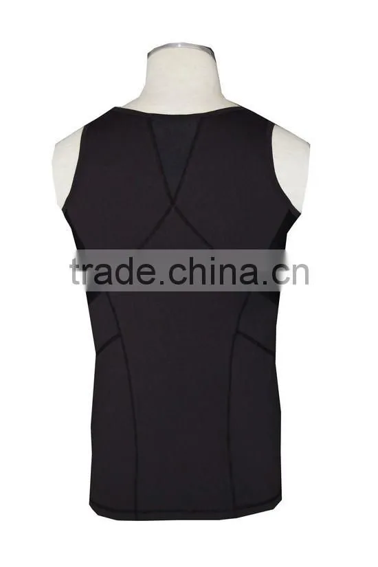 ISO 9001 Audit factory black plain mesh design gym vest
