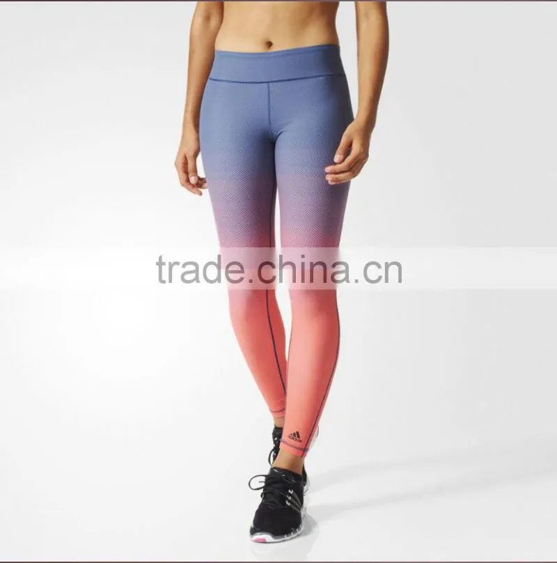 Factory Wholesale Women Sportswear Yoga Leggings Without Pockets Patterned Leggings
